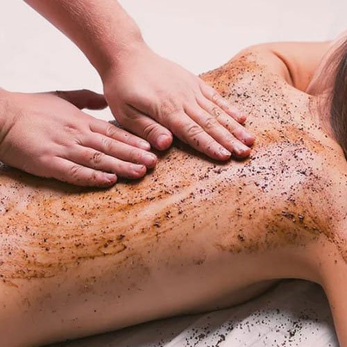 Body scrub with massage